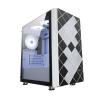 ARrase Computer Case,Mid-Tower Micro-ATX Mini-ITX Case,Tempered Glass Side Panel Pc Case,6 Fans,Supports Water Cooling,USB3.0, 18648 view 1