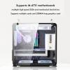 ARrase Gaming Case,Silver Computer Portable Case,Supports M-ATX ITX,5x120mm Fan,Supports Air Cooling,USB3.0,Suitable for Home Gaming and Office Use, 18648 view 4
