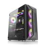 ARrase Computer Case,Black Game Case,Tempered Glass Side Panel Case,E-ATX ATX M-ATX Mini ITX,7 Fans,Supports Air Cooling and Water Cooling, 18648 view 1