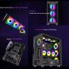 ARrase Computer Case,Black Game Case,Tempered Glass Side Panel Case,E-ATX ATX M-ATX Mini ITX,7 Fans,Supports Air Cooling and Water Cooling, 18648 view 3