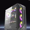 ARrase Computer Case,Black Game Case,Tempered Glass Side Panel Case,E-ATX ATX M-ATX Mini ITX,7 Fans,Supports Air Cooling and Water Cooling, 18648 view 4