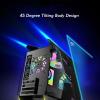 ARrase Game Case,Steel Structure Pc Case, Mid-Tower M-ATX ITX Case,5x120mm Fan Case,Tempered Glass Side Panel,Suitable for Home Gaming and Office Use (Color : Black), 18648 view 3