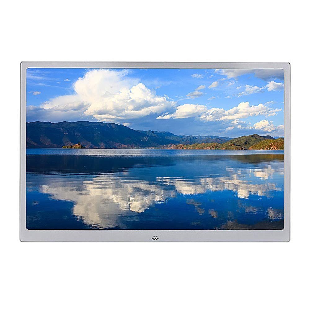 15-inch Digital Photo Frame, Aluminum Alloy Material, Full HD Ultra-Thin Electronic Photo Frame, Easy to Operate and Highly Practical