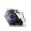 ARrase Game Case,Steel Structure Pc Case, Mid-Tower M-ATX ITX Case,5x120mm Fan Case,Tempered Glass Side Panel,Suitable for Home Gaming and Office Use (Color : White), 18648 view 1