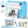 Kids Instant Print Camera,Toddler Camera,1080P Video,32GB SD Card,Blue view 1