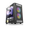 ARrase Desktop Gaming Case,Mid-Tower Computer Case,Micro ATX/Mini ITX,Tempered Glass Side Panel,Easy Cable Management,8x120mm Fans (Color : Black), 18648 view 1