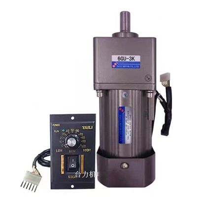 300W AC motor speed motor with a gear reduction box gear motor 6GU3K-300K (Size : 23rpm)