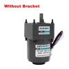 220V AC Gear Variable Speed Motor 25W Single-phase Asynchronous Motor with Governor/Speed Control Unit can Reverse (Size : 20rpm with Bracket) view 3