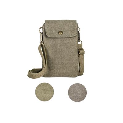 For Galaxy S25 Ultra,S24 Plus,A56/A14 Universal Small Canvas Crossbody Bag Pack Cell Phone Purse Wallet 4.7-7.2 inch Phones Adjustable Shoulder Strap for iPhone Air 17 16 Pro Max,Huawei/Sony (Green)