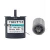 160KG 40W 220V AC Permanent Magnet Motor 70KTYZ CW/CCW Metal Geared Slow Speed Motor 2.5 To 110RPM (Size : 15rpm with bracket) view 3
