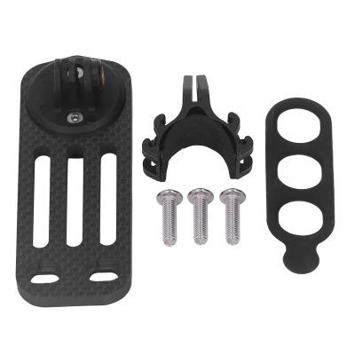 XHTLLO Bike Computer Mount, 3K Carbon Fiber Extension Bike Out Front Computer Mount, Does Not Come Off Easily Bike Mount, for Bike Accessories