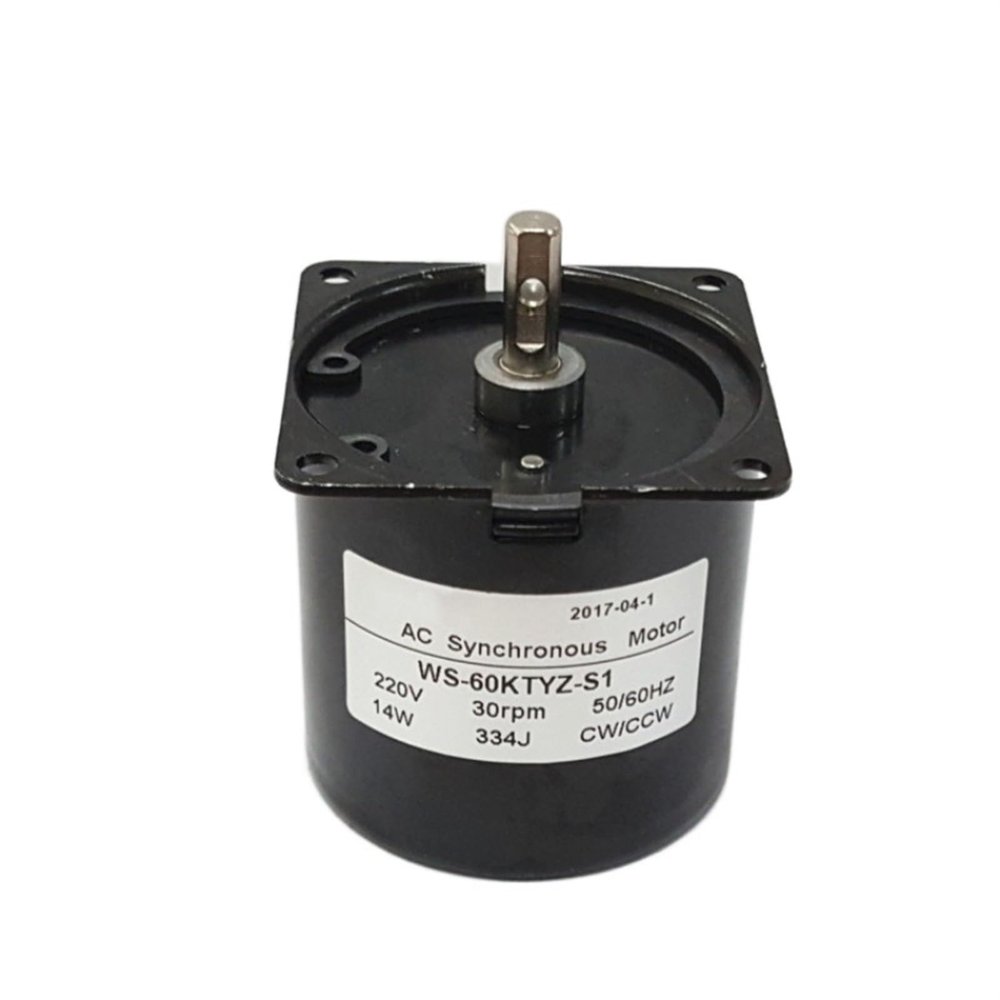 60KTYZ 220V Low Speed AC Gear Motor Automatic Incubator Eggs Hatcher Engine Reversible Geared Motor Center Shaft 7mm (Size : 5rpm)