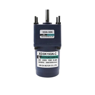 15W Induction AC 220V Motor 3IK15GN-C Fixed speed Gear Reducer Motor Single-Phase Motor Miniature Slow Speed Engine (Size : 100rpm)