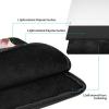 NONHAI Rose Flower Pink Laptop Sleeve Case 17 inch Laptop Bag Shockproof Protective Notebook Case Computer Carrying Bag Case, Black view 3