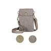For Galaxy S25 Ultra,S24 Plus,A56/A14 Universal Small Canvas Crossbody Bag Pack Cell Phone Purse Wallet 4.7-7.2 inch Phones Adjustable Shoulder Strap for iPhone Air 17 16 Pro Max,Huawei/Sony (Grey) view 1