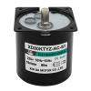 220V AC 60W Gear Motor 80KTYZ Permanent Magnetic Synchronism Motor 5RPM/10RPM/15RPM/20RPM/30RPM/50RPM Bracket (Size : 10rpm with bracket) view 2