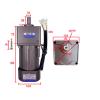 300W AC motor speed motor with a gear reduction box gear motor 6GU3K-300K (Size : 14rpm) view 2
