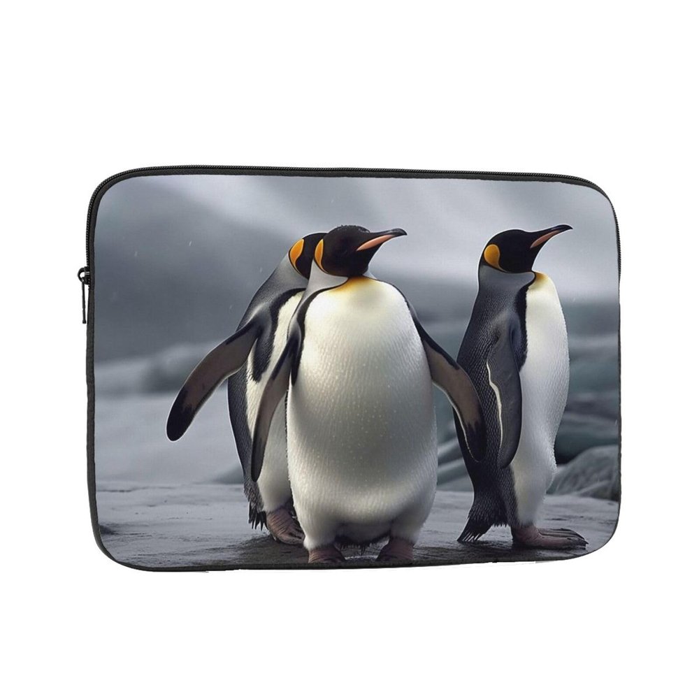 Funny Penguins Laptop Sleeve Case 12 inch Laptop Bag Shockproof Protective Notebook Case Computer Carrying Bag Case