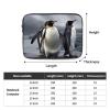 Funny Penguins Laptop Sleeve Case 12 inch Laptop Bag Shockproof Protective Notebook Case Computer Carrying Bag Case view 2
