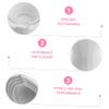 Gadpiparty Desktop Speaker Holder Rack for Practical Audio Stand with Cable Management Easy Installation Compatible with Apple Devices White view 4