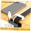 HOMSFOU 12pcs Cable Organizer Clips for Efficient Wire Management Adhesive for Home Office and Car Easy to Install Compact Design for Tidy Spaces view 3