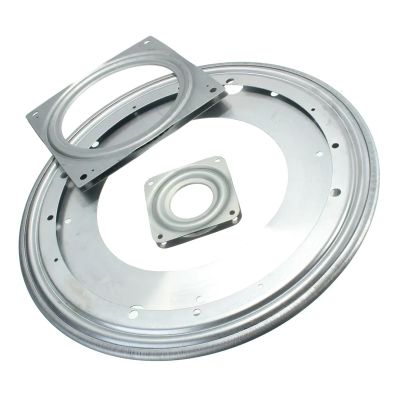 SBTRKT 3 Inch Heavy Metal Bearing Rotating Swivel-Turntable Plate Smoothly Square/Round for TV Rack Desk Table for Corner Cabinets (Color : Square 6 inch)