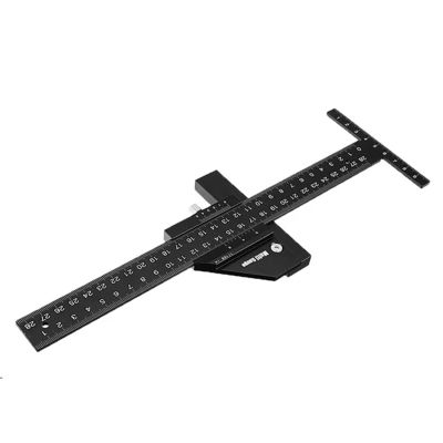 JALYKA Multi Woodworking Sliding Gauge Aluminum Alloy Scribe Ruler Depth Gauge T-Square Scribing Measuring Tools Marking Gauge T Ruler (Color : Type A (0-280) mm)