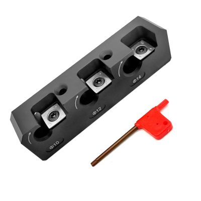 JALYKA Dowel Maker 10mm, 12mm, 14mm Electric Drill Milling Dowel Round Rod Auxiliary Tool with Carbide Blade Woodworking Tool (Color : 1pcs Blade)