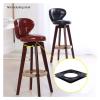 4pcs/Pack Smooth Square Turntable Bearing Plate Lazy Susans Chair Iron Thickened Accessories Rotating Platform Sofa Swivel (Color : 4 Inch) view 3