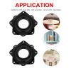 4pcs/Pack Smooth Square Turntable Bearing Plate Lazy Susans Chair Iron Thickened Accessories Rotating Platform Sofa Swivel (Color : 4 Inch) view 4