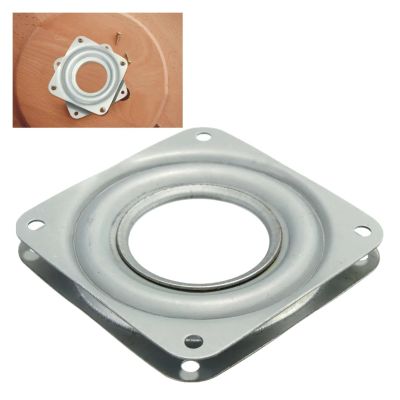 SBTRKT 3 Inch Heavy Metal Bearing Rotating Swivel-Turntable Plate for Corner Cabinets for TV Rack Desk Table Smoothly Square/Round (Color : Square 3 inch)