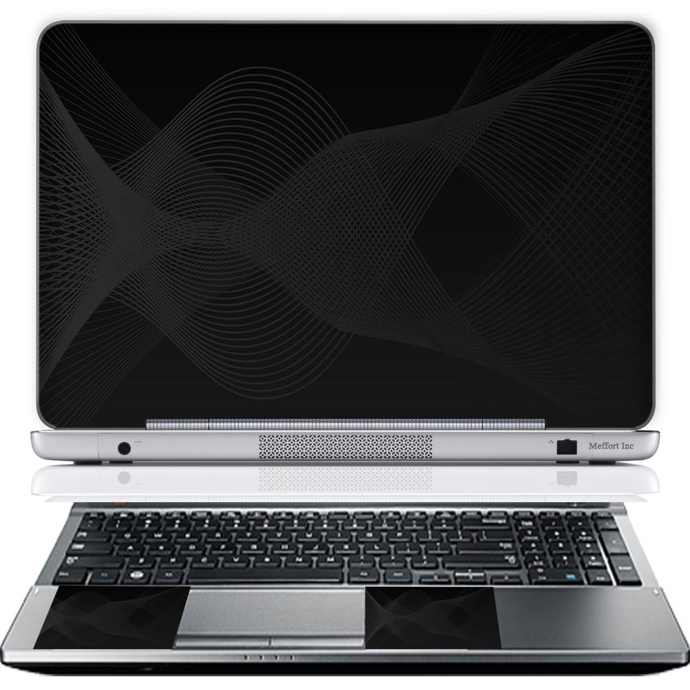 11.6 12 Inch Laptop Skin Sticker Cover Premium Sticker Cover Art Decal Decorative (Included 2 Wrist Pad Skins) - Sound Wave