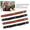 Aqur2020 4pcs Leather Whip Holster Black Brown Color Handmade Whips Holder Suitable for Horse Riding Whips Crops view 2
