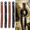 Aqur2020 4pcs Leather Whip Holster Black Brown Color Handmade Whips Holder Suitable for Horse Riding Whips Crops view 4