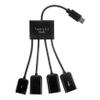 OSALADI 3 Sets 4 Ports Hub Extension Splitter Usbc to USB Adapter Multi-Port USB Charger for Laptop Pc Car Wall OTG No Driver Needed view 1