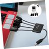 OSALADI 3 Sets 4 Ports Hub Extension Splitter Usbc to USB Adapter Multi-Port USB Charger for Laptop Pc Car Wall OTG No Driver Needed view 4