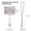 HPOD Compatible with AirPods Case Cover,Fashionable and Trendy Down Cotton Padded Quilted Headphone Bag with Portable Rope for Airpods Pro and Airpods 3 Case (Fun Rabbit) view 4