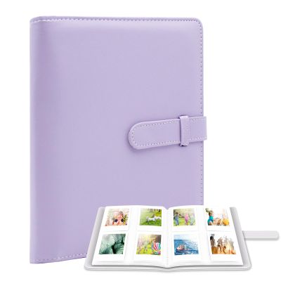Ablus 256 Pockets Photo Album for Polaroid Snap SnapTouch Zip Mint Cameras Printers, Fujifilm Instax Mini 11 90 9 8+ 8 7S 70 50S 26 25 LiPlay Instant Camera Film, Mini Link SP-1 Printer (Purple)