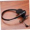 Homoyoyo Earphone Headset Headphones Wired Head Phones Noise Cancelling Headphones Comfortable Gaming Headphone Headphones for Women Black Headphones Musical Instrument Plastic Over-The-Ear view 3