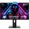 KTC 27" 4K UHD 144Hz Gaming Monitor - Fast IPS Panel 160Hz 1ms GTG, HDR400 132% sRGB, HDMI2.1/DP1.4, VESA Mount, Height/Tilt/Pivot/Swivel Stand, Vertical Monitor Ideal for Gamers, Designers view 1