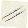 minkissy 4pcs Thickened Pointed Steel Tweezers Set Professional Tweezers Kit for Nail Jewelry Diy Manicure Piercing view 2