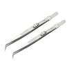 minkissy 4pcs Thickened Pointed Steel Tweezers Set Professional Tweezers Kit for Nail Jewelry Diy Manicure Piercing view 3