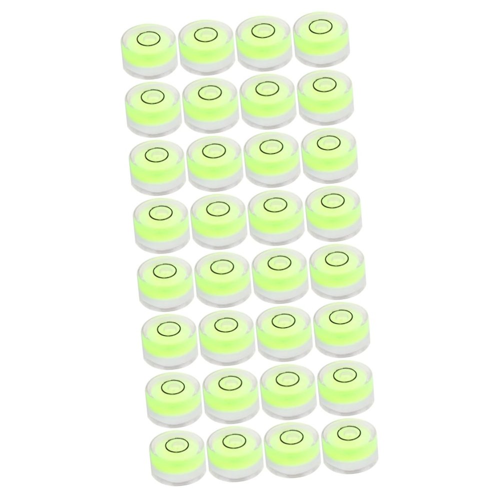 HOMSFOU 32pcs Wide Temp Range Circular Bubble Level Plastic Round Level Tool for Rv