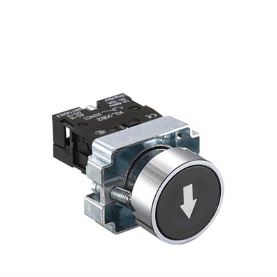 KKFAUS Button Switch self Reset XB2 Small Mushroom Head Emergency Stop 22mm knob Key Start inching Power on XB2-BS542 XB2-BA31 XB2-BA42 (Color : XB2-BA3351 Black)