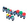 KKFAUS Button Switch self Reset XB2 Small Mushroom Head Emergency Stop 22mm knob Key Start inching Power on XB2-BS542 XB2-BA31 XB2-BA42 (Color : XB2-BA3351 Black) view 3