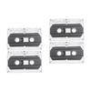 OSALADI 4pcs Low Noise Audio Cassette Tape for Music and Blank Magnetic Tapes Hard Case for Retro Projects and Teaching view 1