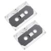 OSALADI 4pcs Low Noise Audio Cassette Tape for Music and Blank Magnetic Tapes Hard Case for Retro Projects and Teaching view 4