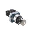 KKFAUS Button Switch self Reset XB2 Small Mushroom Head Emergency Stop 22mm knob Key Start inching Power on XB2-BS542 XB2-BA31 XB2-BA42 (Color : XB2-BG21 Key Second) view 1
