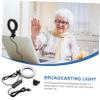 Hemoton 2pcs Adjustable Led Ring Light for Video Conferencing and Photography Portable Webcam Light Clip for Remote Work Streaming and Interviews view 3