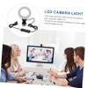 Hemoton 2pcs Adjustable Led Ring Light for Video Conferencing and Photography Portable Webcam Light Clip for Remote Work Streaming and Interviews view 4